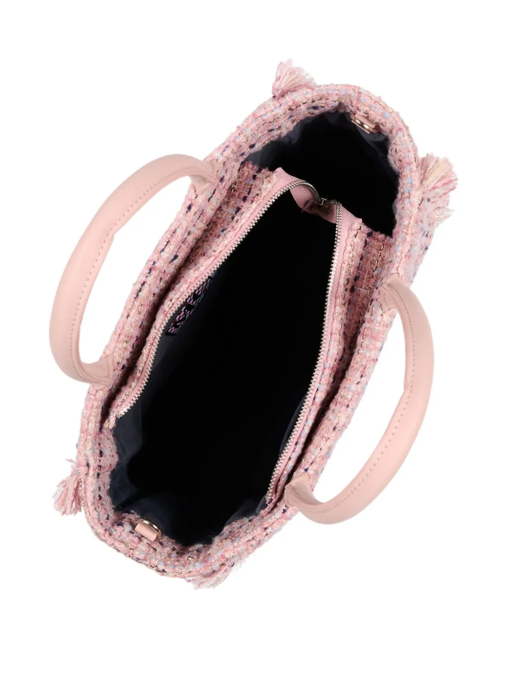 MC2 Saint Barth Colette tweed shopper Roze