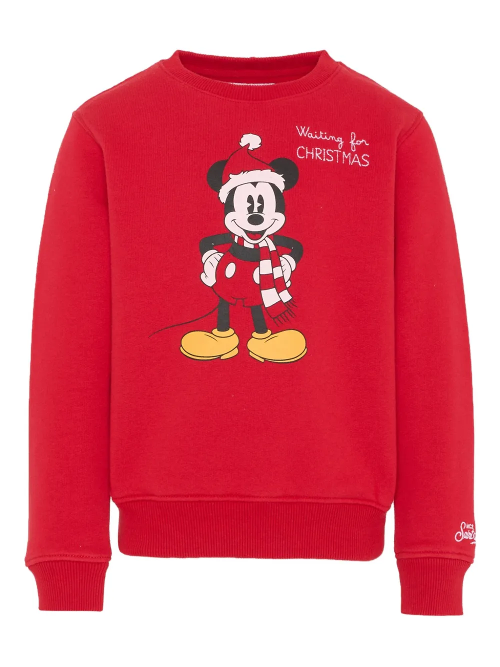 Mc2 Saint Barth X Disney Mickey Mouse-print Sweatshirt In Red