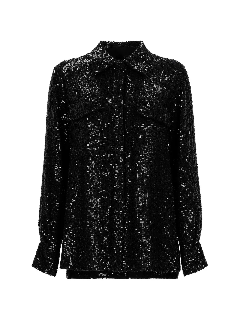 P.A.R.O.S.H. sequin-embellished shirt - Black