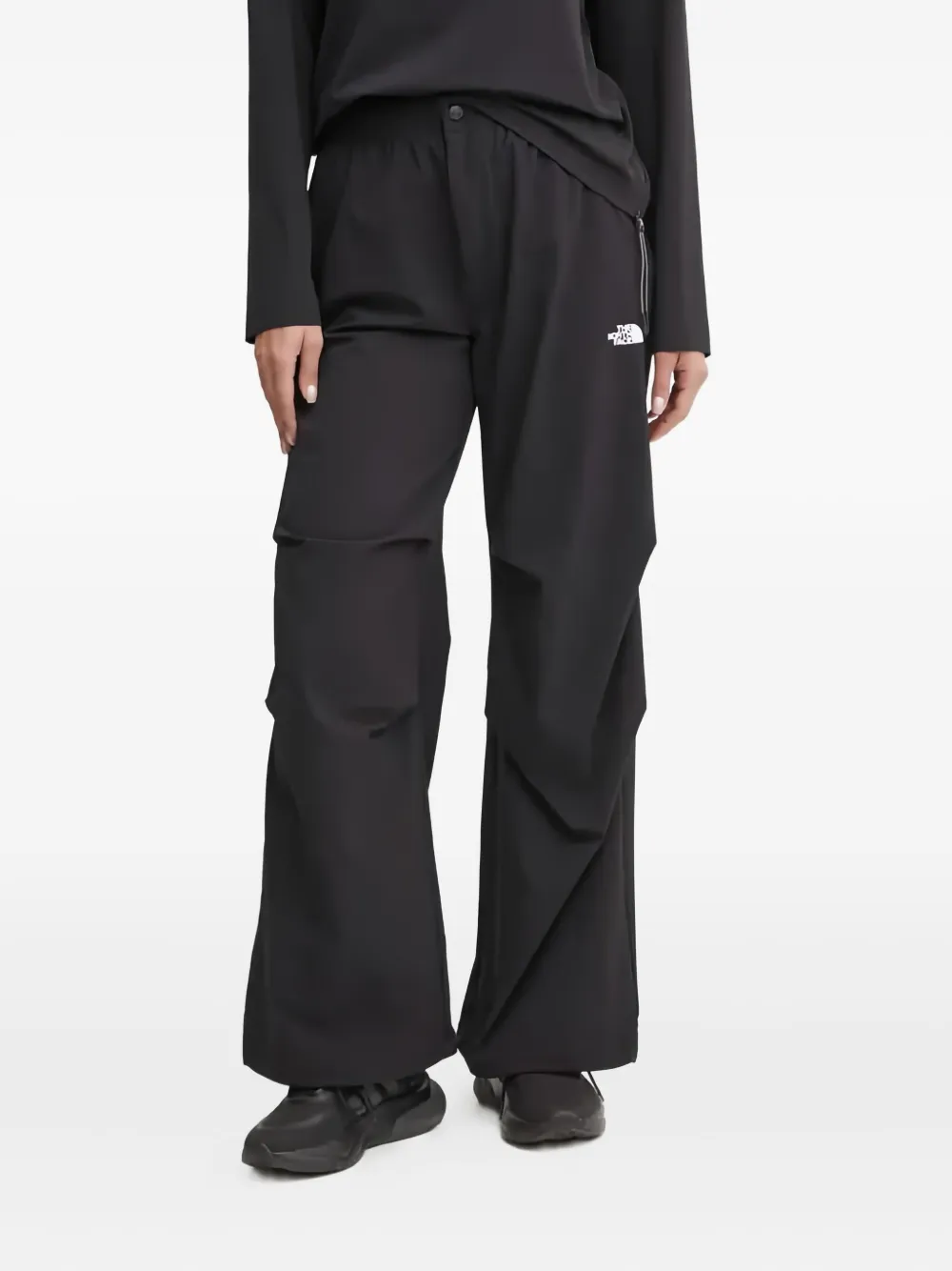 The North Face logo-print trousers - ブラック