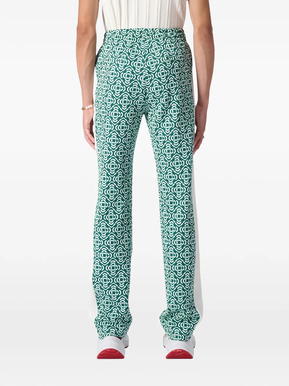 Casablanca Trainingsbroek met geometrische print Groen