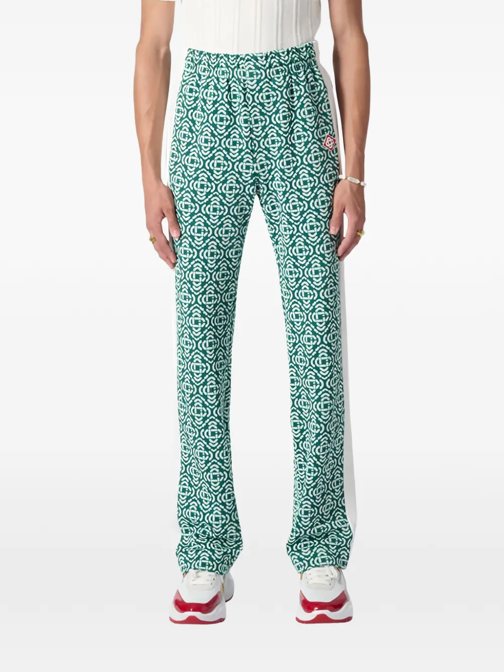 Casablanca Trainingsbroek met geometrische print Groen