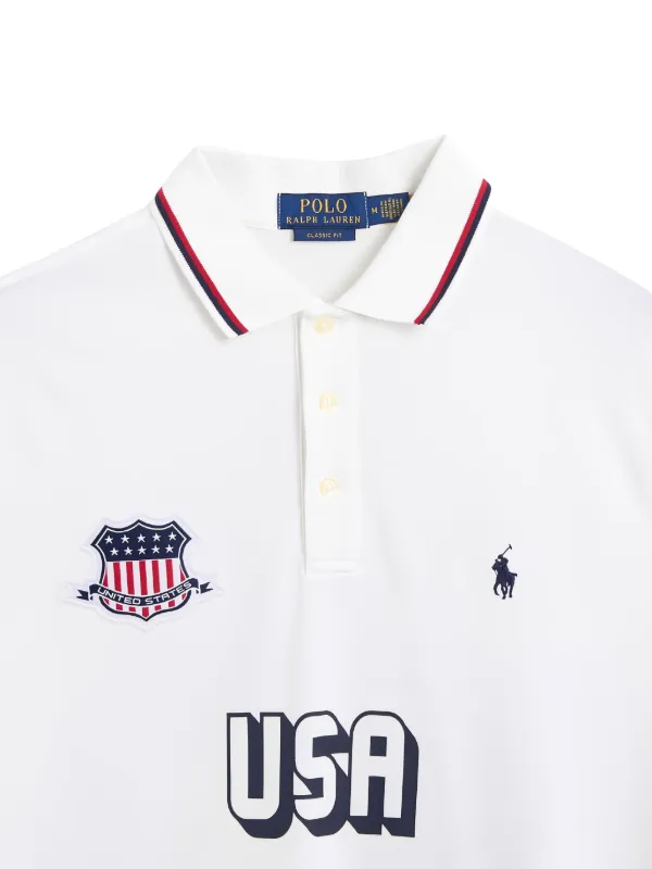 Polo Ralph Lauren USA 24 Polo Shirt | White | FARFETCH ZA