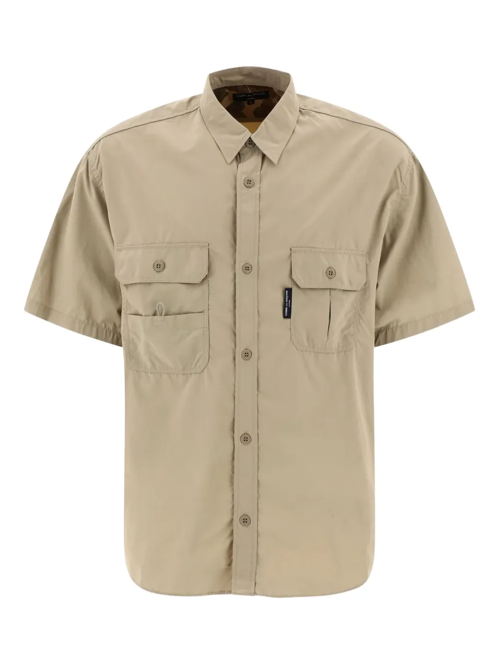 Comme des Garçons Homme flap-pocket short-sleeved shirt - Toni neutri