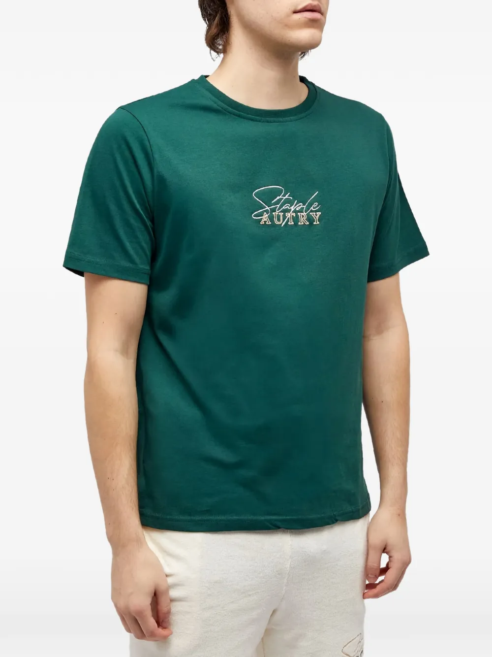 Autry T-shirt met borduurwerk Groen