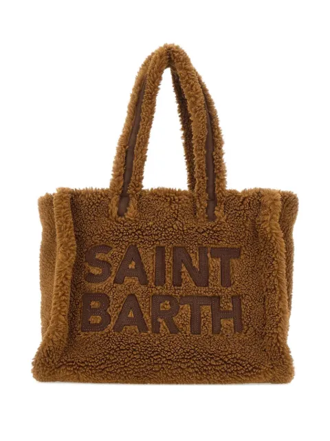 MC2 Saint Barth logo-embroidered Teddy tote bag