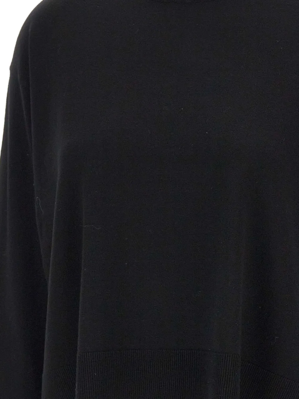 Kaos Ribbed Side-slits Sweater In Black