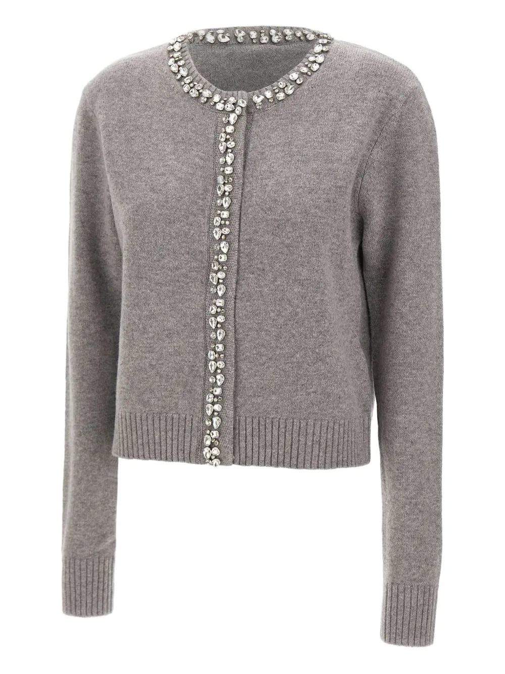 Kaos Virgin-wool Cardigan In Gray