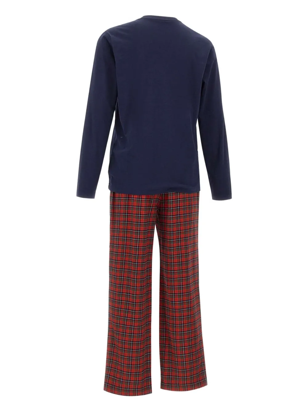 Polo Ralph Lauren Pyjama met geborduurd logo en tartan-ruit Blauw