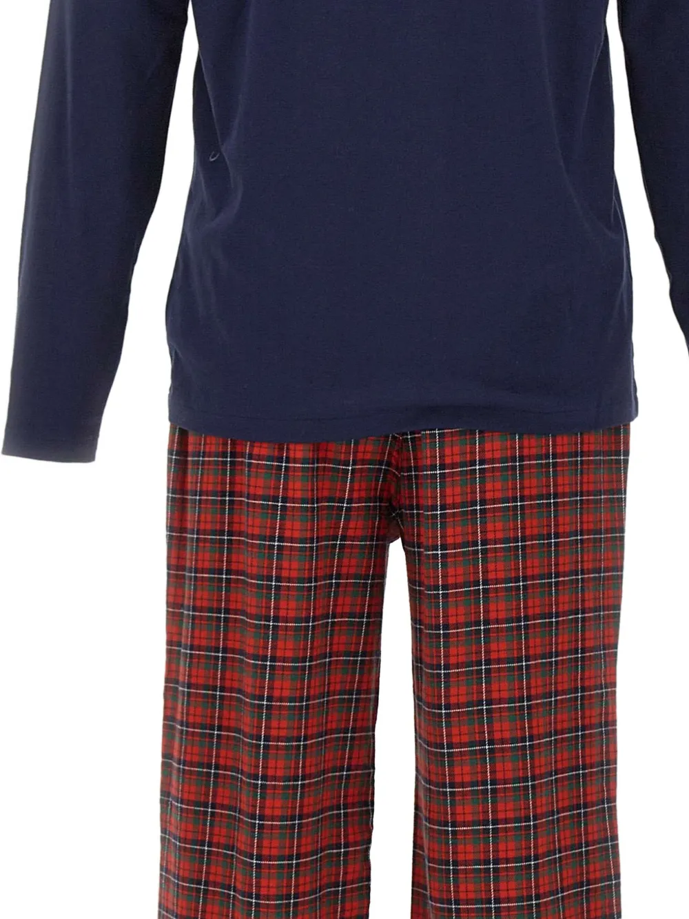 Polo Ralph Lauren Pyjama met geborduurd logo en tartan-ruit Blauw
