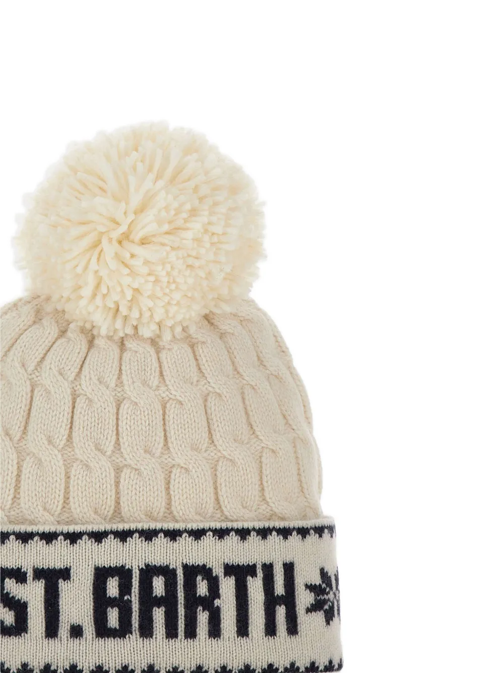 MC2 Saint Barth Wilhelm cable-knit pompom beanie | Image 2