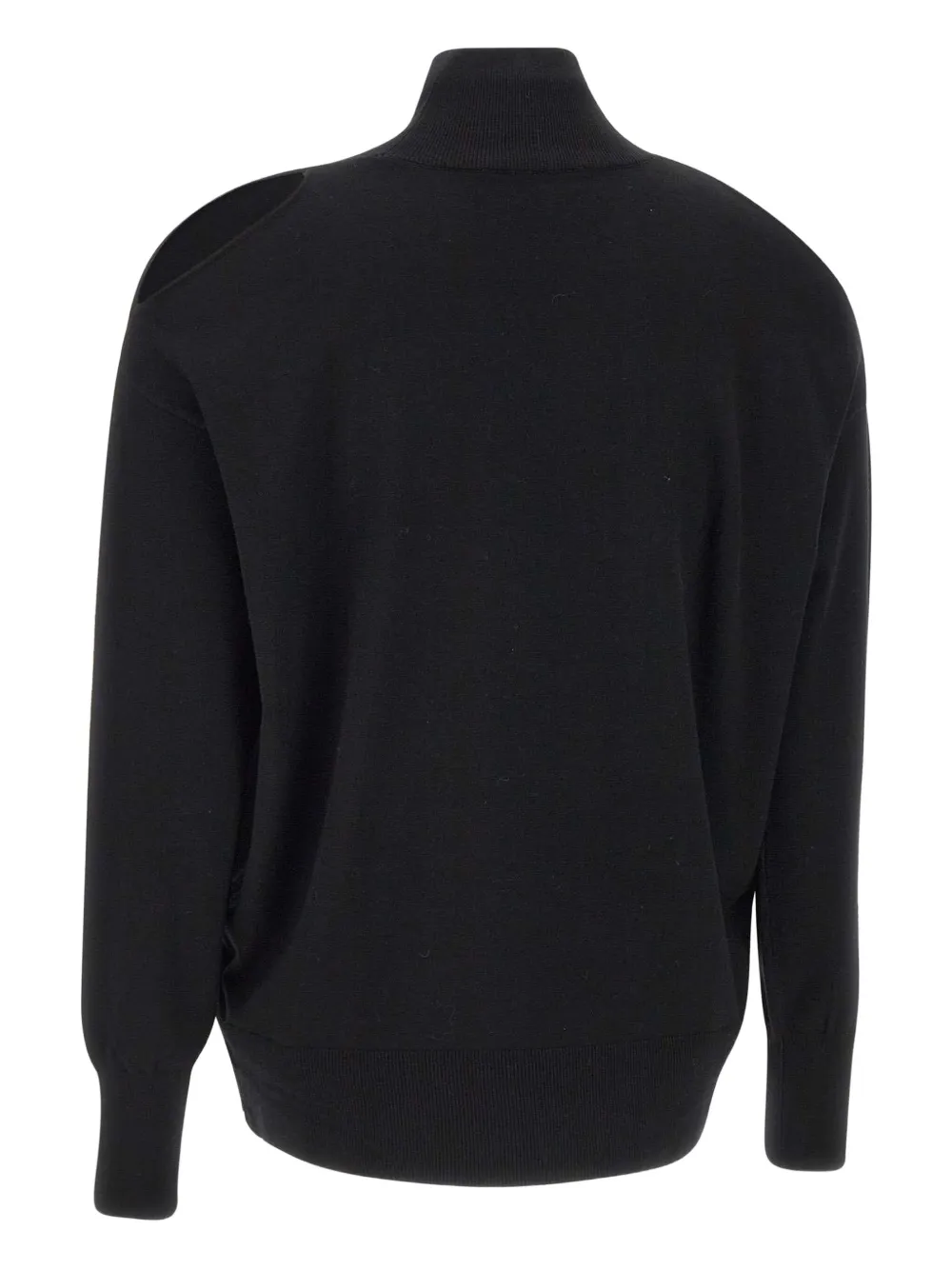 Kaos Cut-out High-neck Jumper In Black