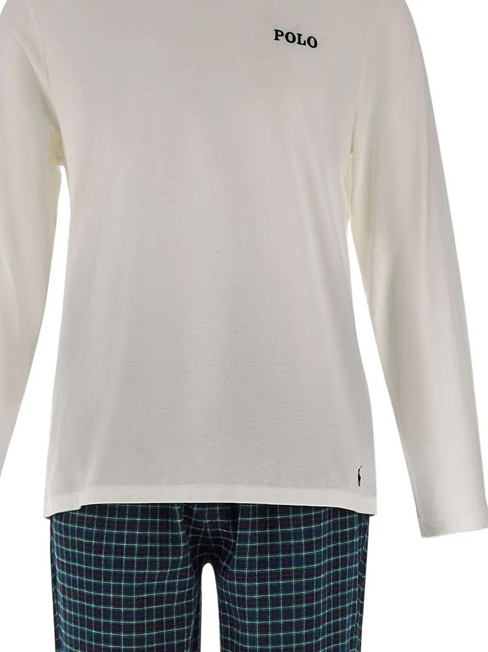 Polo Ralph Lauren Pyjama met geborduurd logo Wit