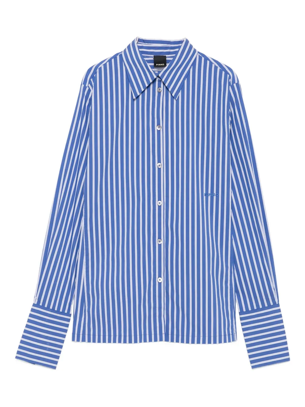 Pinko Cathleen Striped Shirt In Blue