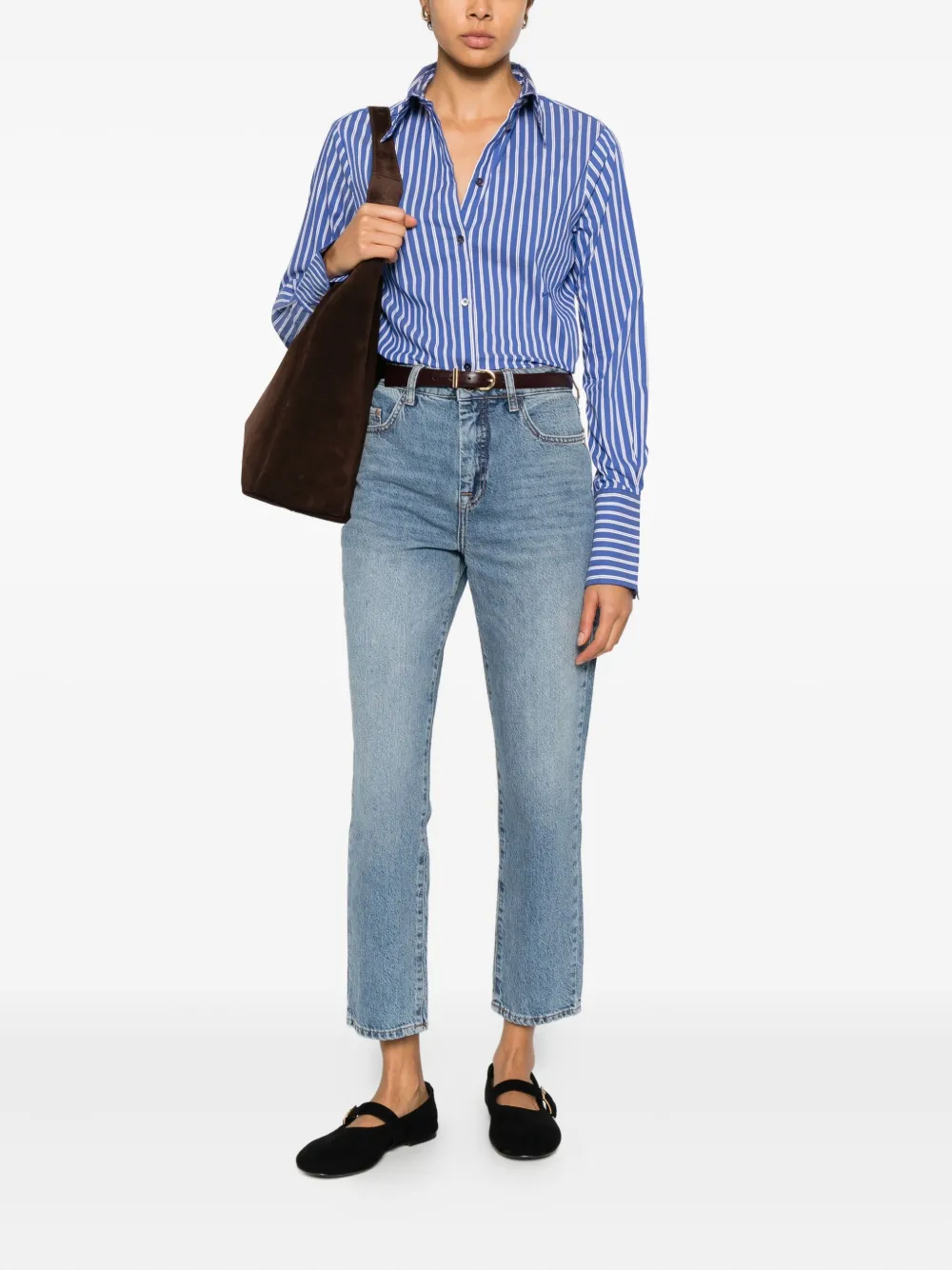 PINKO Cathleen striped shirt - Blauw