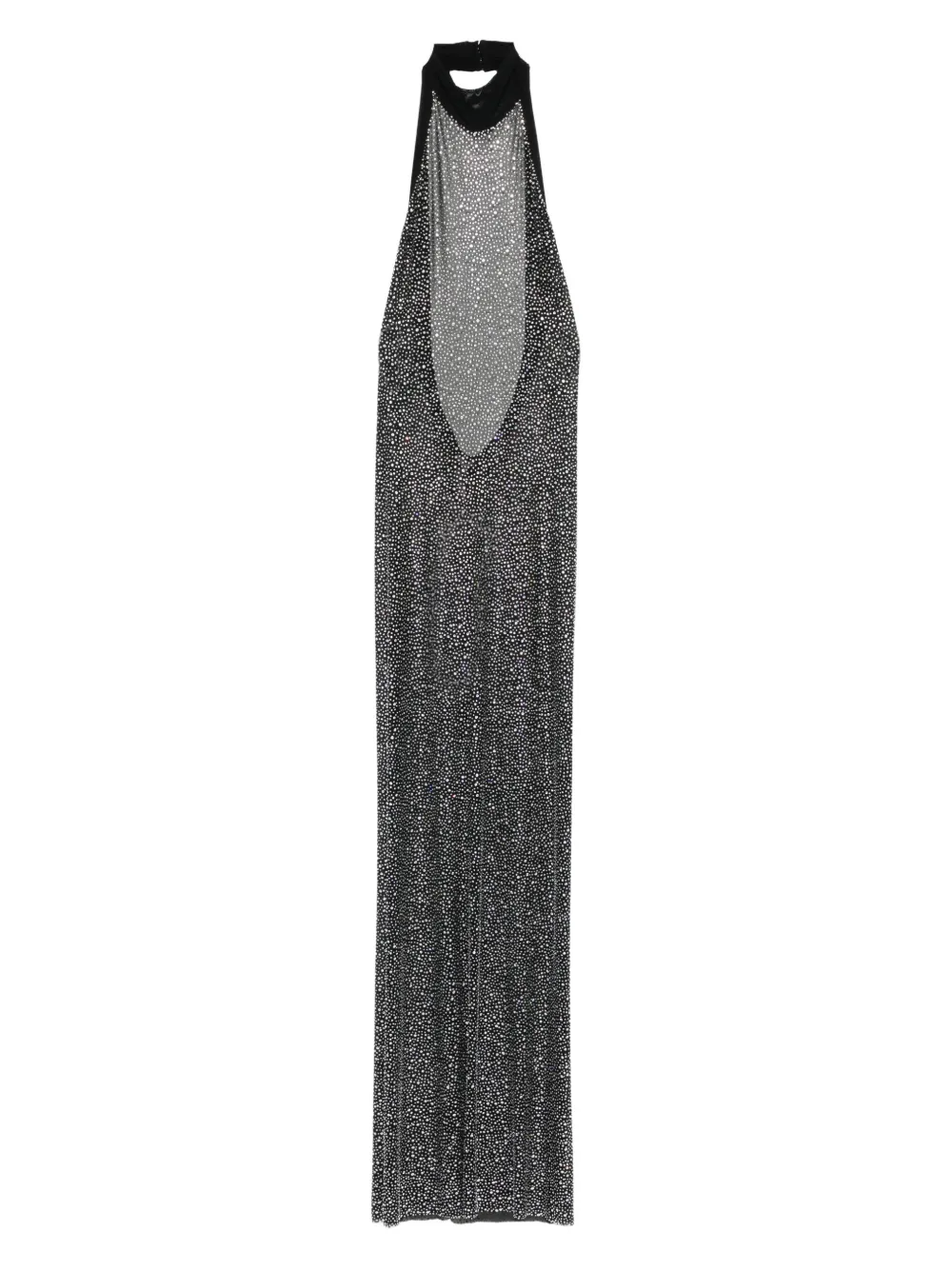 Nué Gigi Halterneck Embellished Maxi Dress In Black