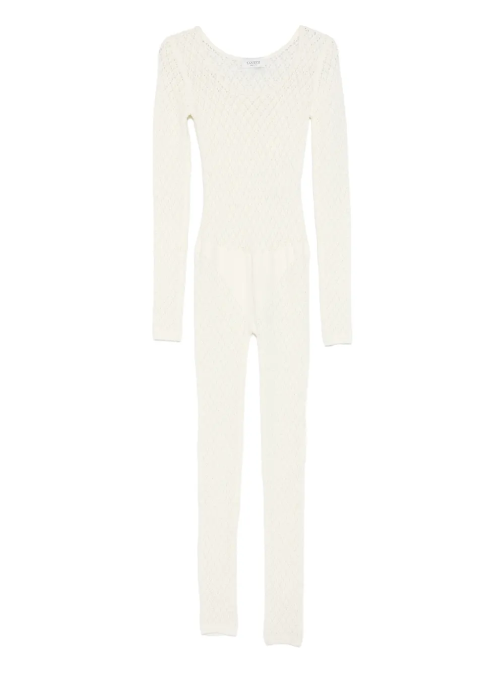 Laneus long-sleeve knitted jumpsuit - Toni neutri