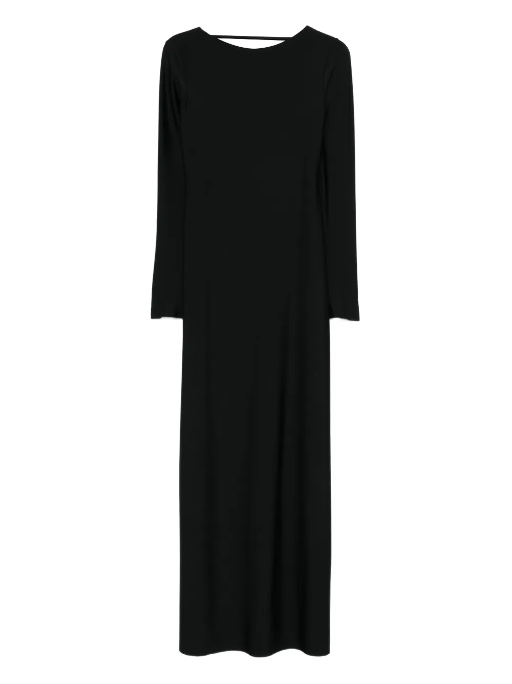 Nué Sabrine Long-sleeve Maxi Dress In Black