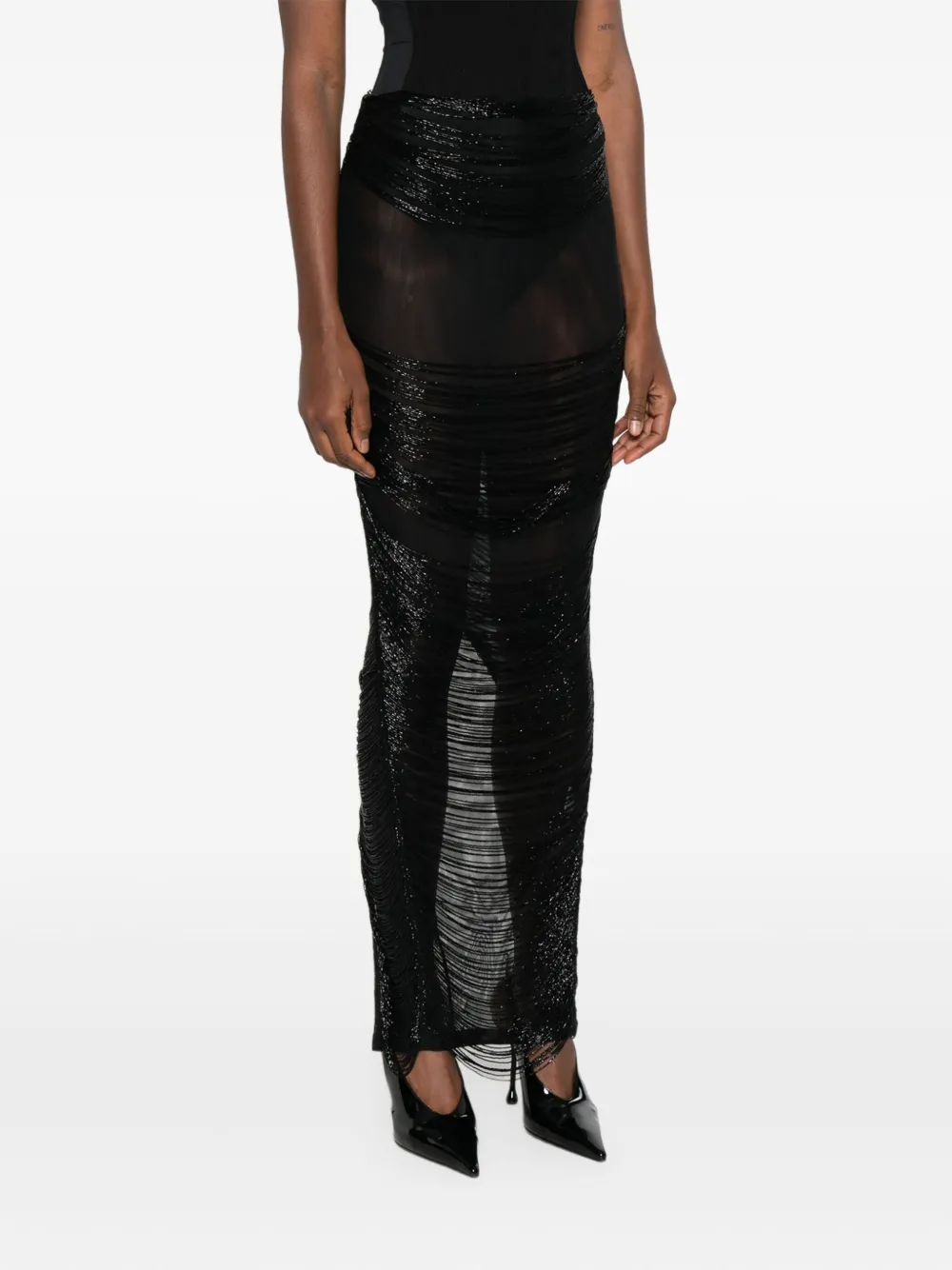 Mônot jupe longue à franges | Jupes ajustées | Image 2