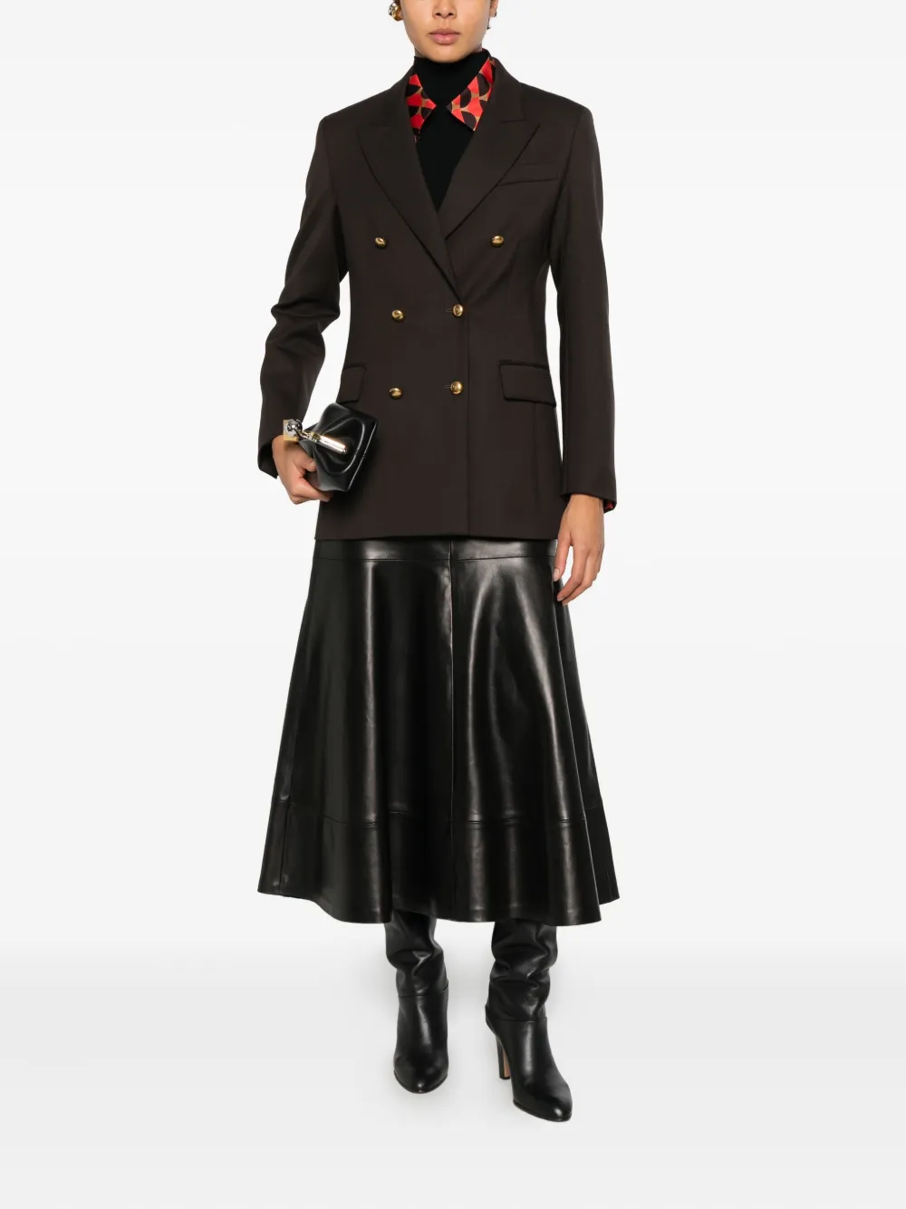 P.A.R.O.S.H. Blazer met dubbele rij knopen Bruin