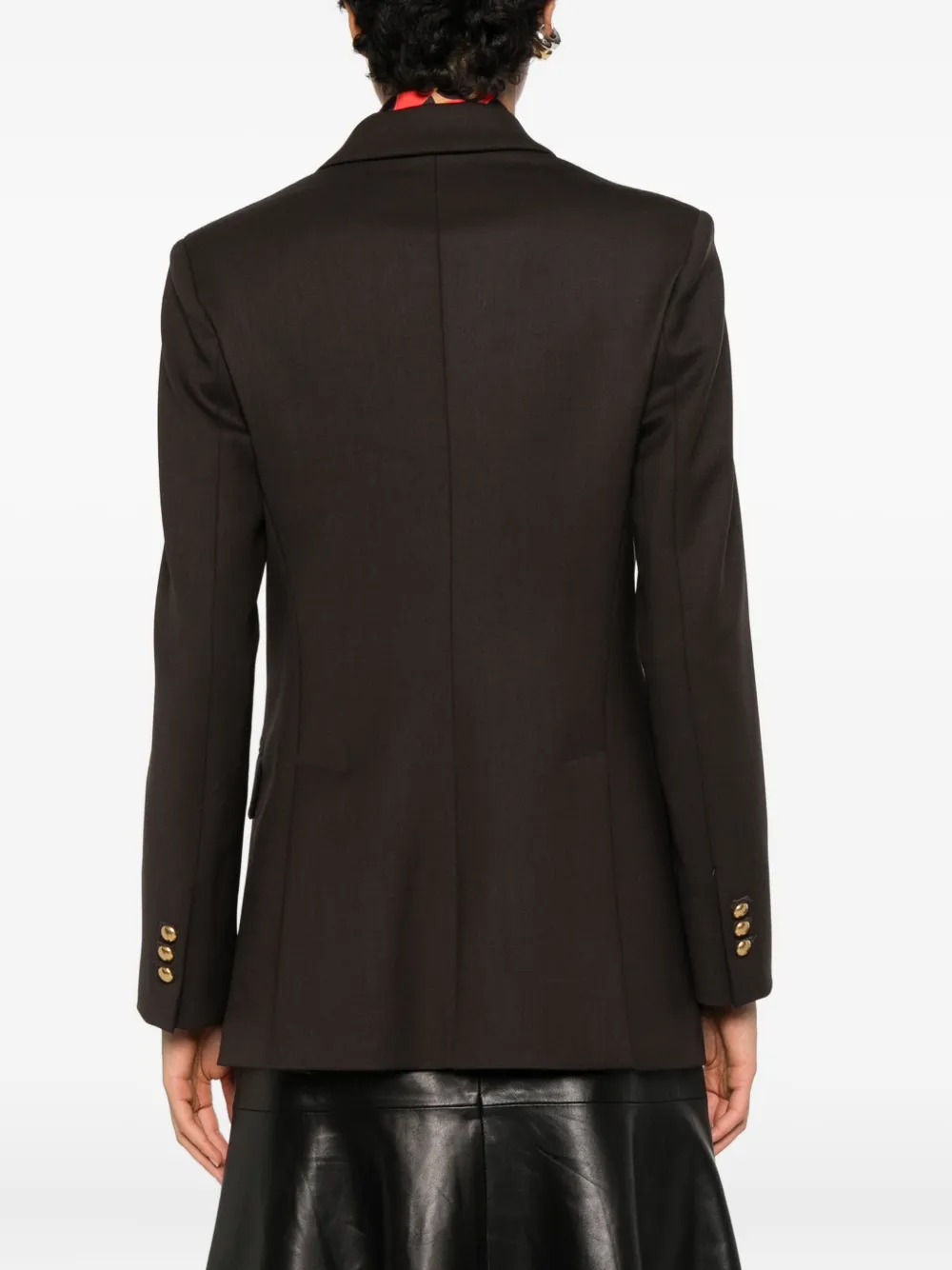 P.A.R.O.S.H. Blazer met dubbele rij knopen Bruin