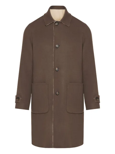 Eleventy button pocket reversible coat