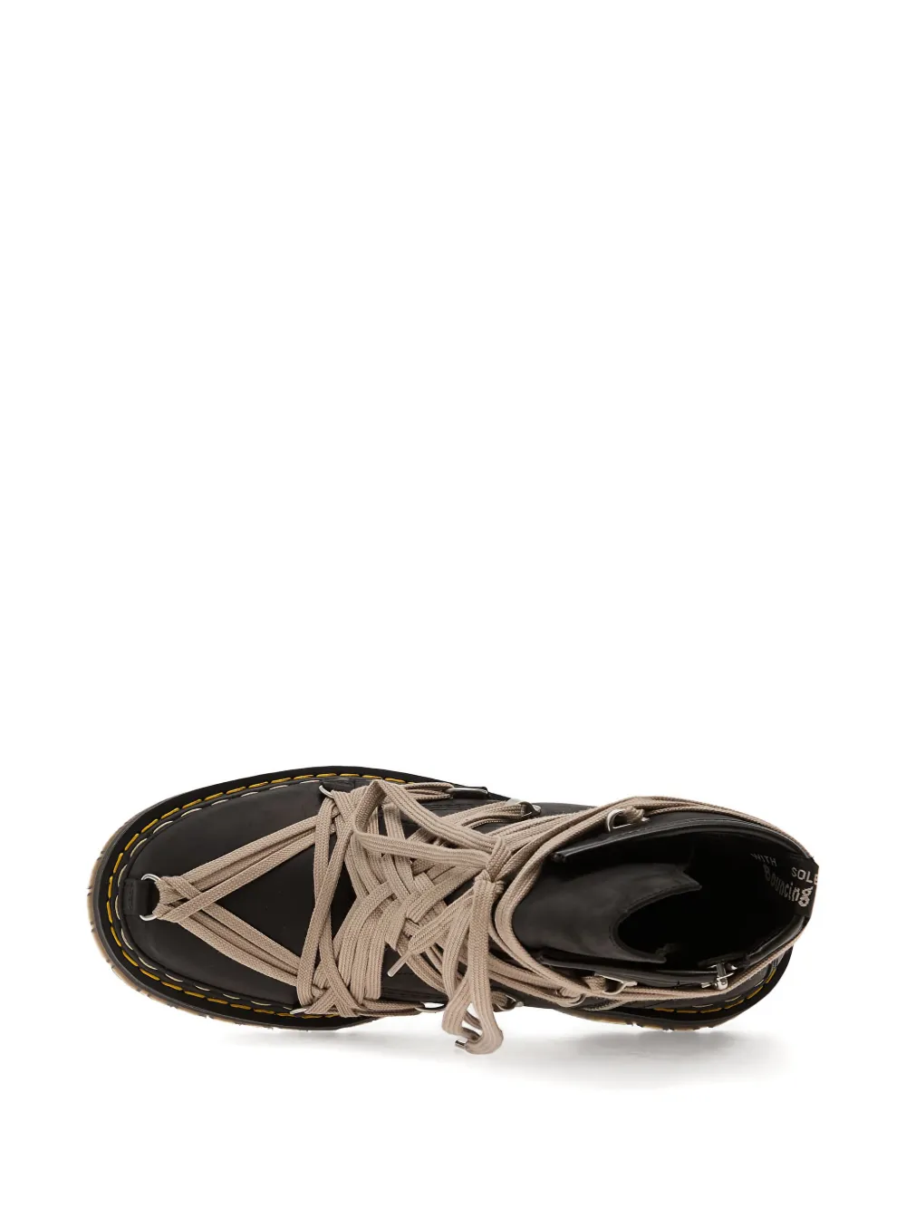 Rick Owens x Dr. Martens Megalace 1460 leren laarzen Zwart