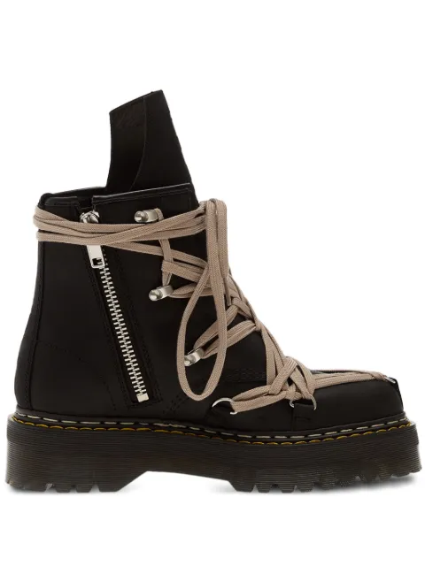 Rick Owens xDr. Martens Megalace 1460 leather boots
