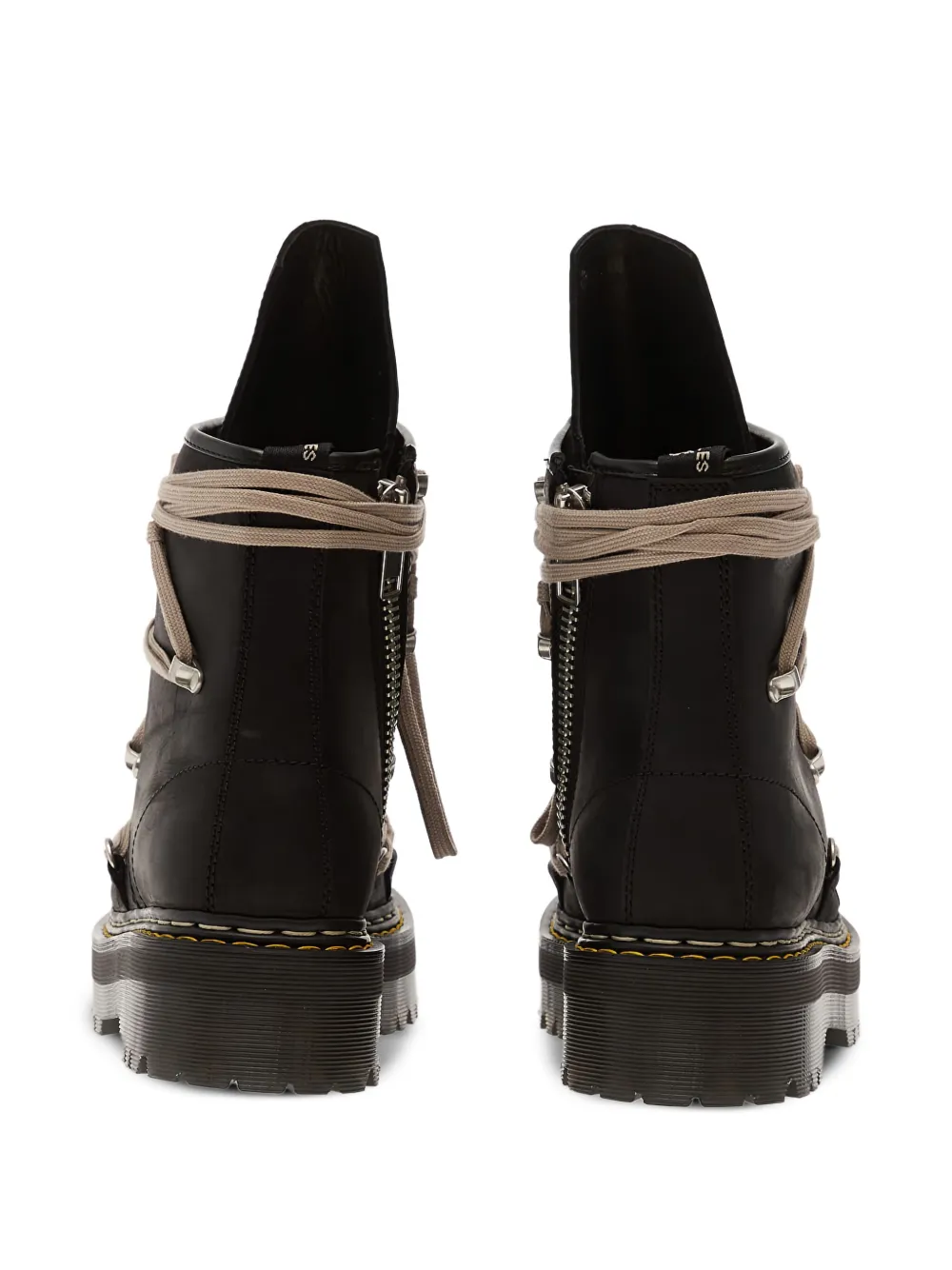 Rick Owens xDr. Martens Megalace 1460 Leather Boots | Black | FARFETCH