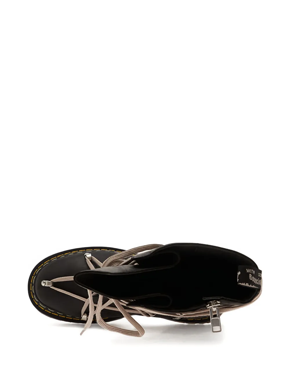 Rick Owens x Dr. Martens 1B60 Pentalace leren laarzen Zwart