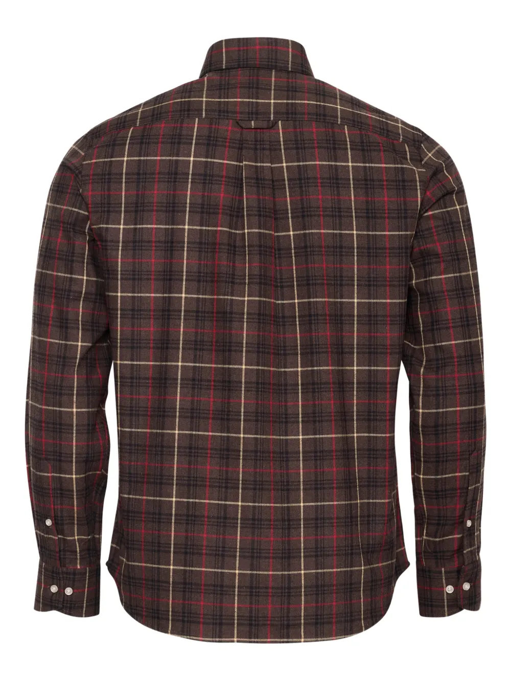 LOJA DAS MEIAS buttoned checked shirt - Bruin
