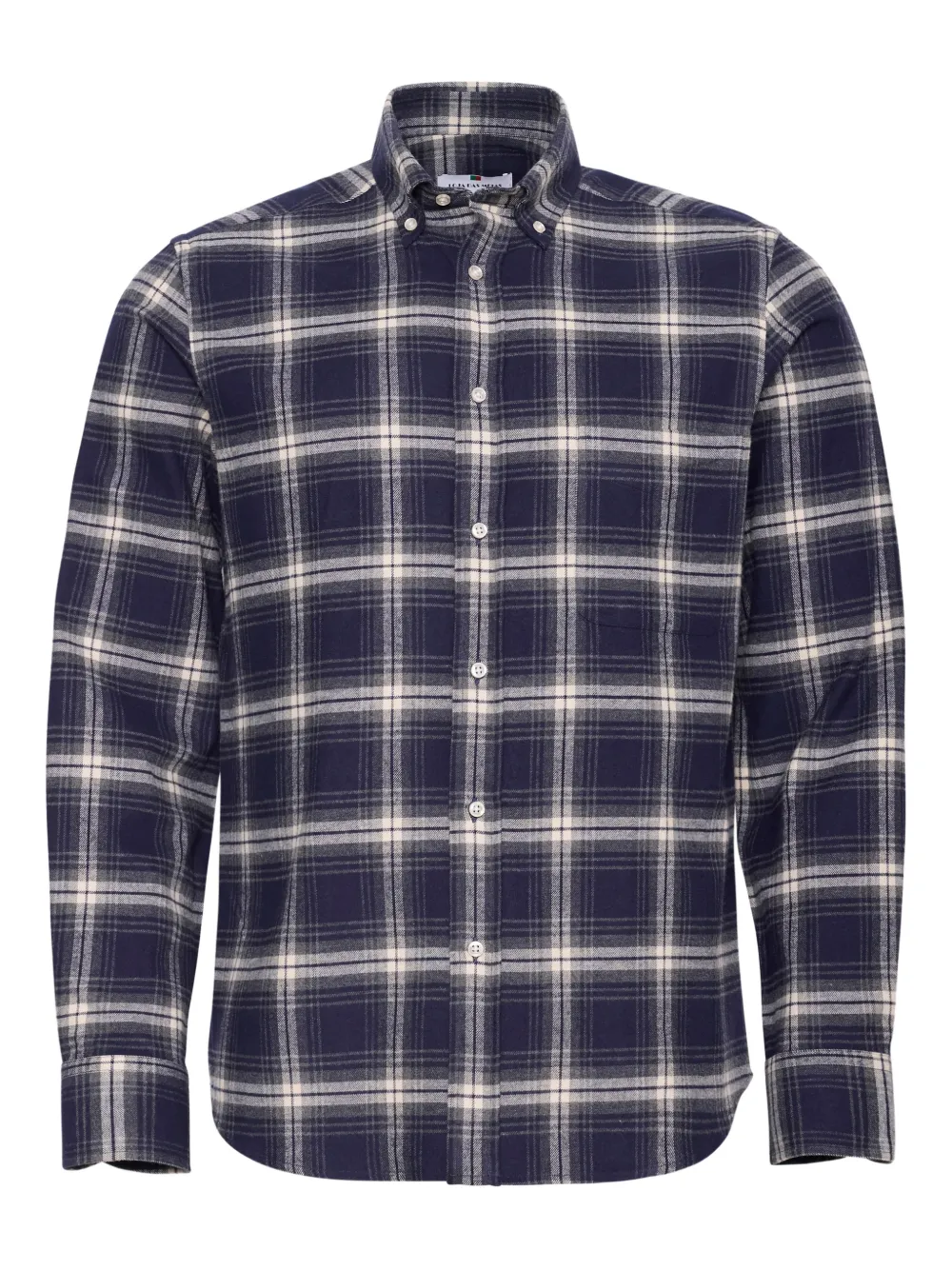 LOJA DAS MEIAS buttoned check-pattern shirt | bleu | Image 1