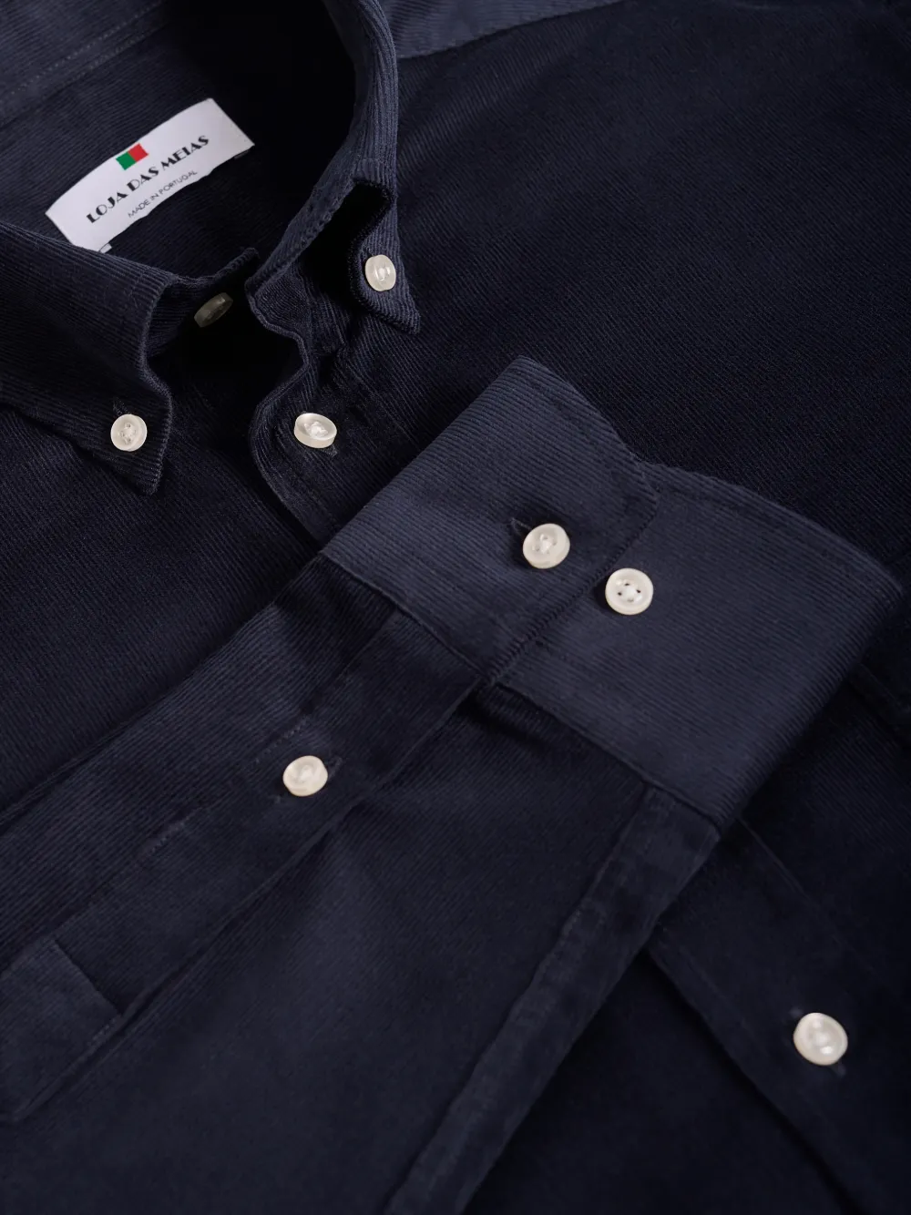 Loja Das Meias Button-fastening Corduroy Shirt In Blue
