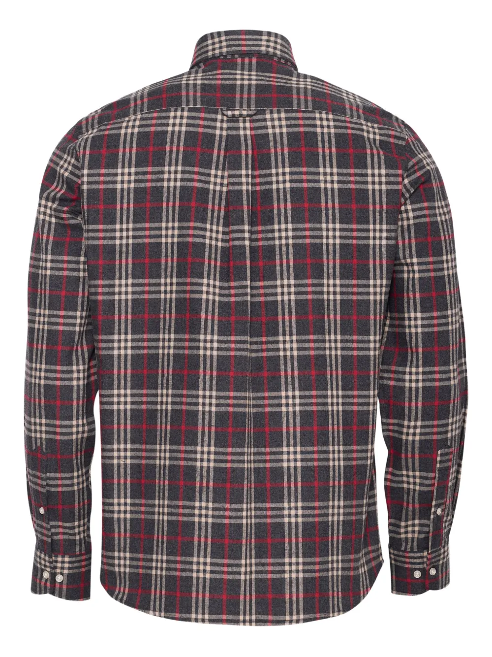 LOJA DAS MEIAS buttoned check-pattern shirt - Grijs
