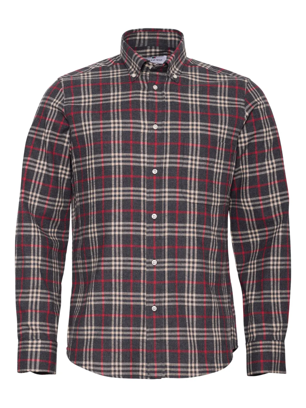 LOJA DAS MEIAS buttoned check-pattern shirt | Grey | Image 1