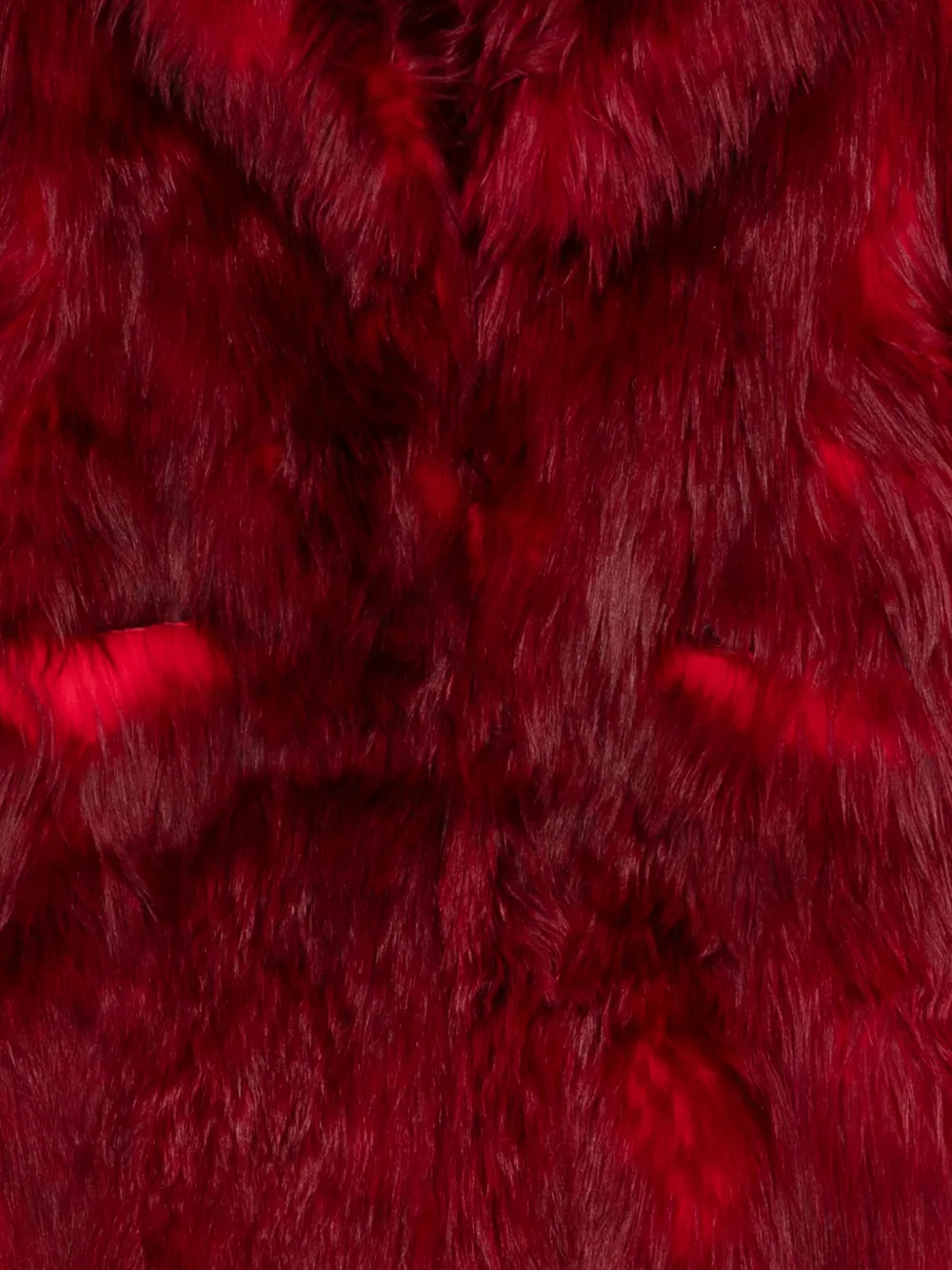 Blumarine Fur Coat In Red