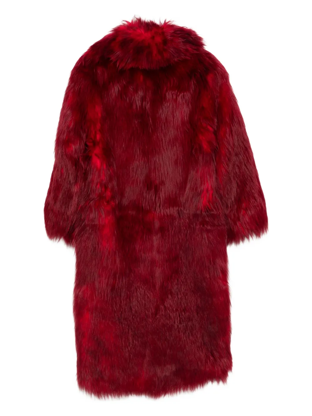 Blumarine Fur Coat In Red