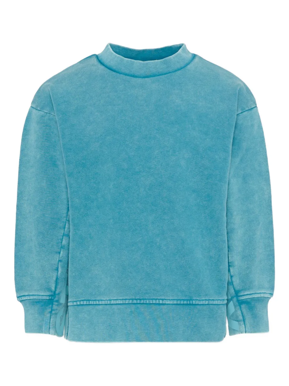 Stella Mccartney Crew-neck Logo Sweatshirt In Blue