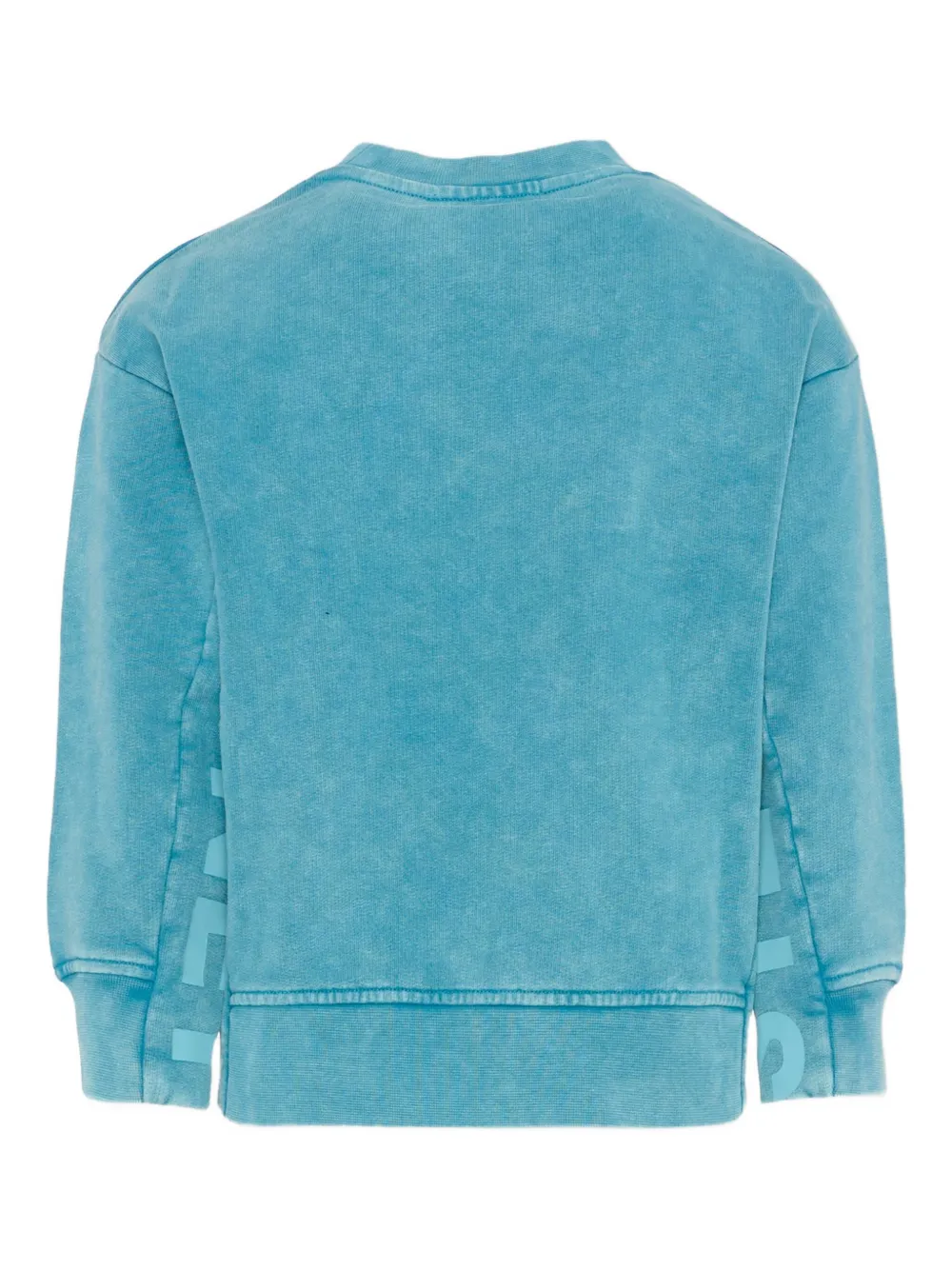 Stella Mccartney Crew-neck Logo Sweatshirt In Blue