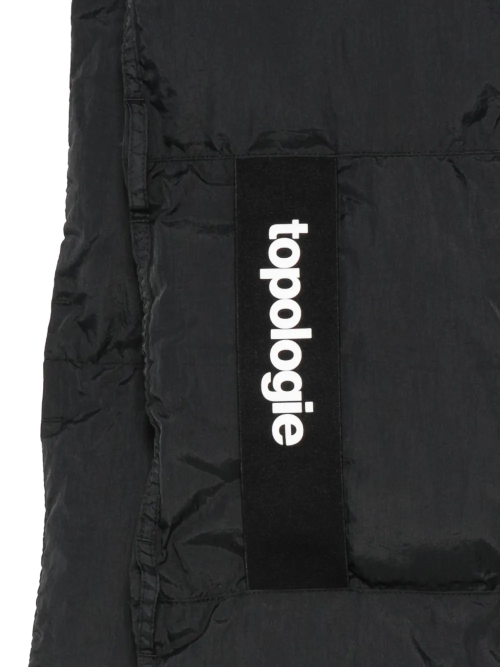 Topologie Logo-patch Padded Scarf In Black