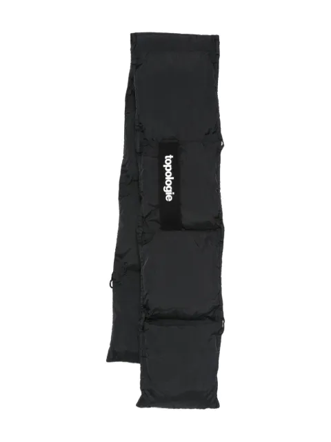 Topologie logo-patch padded scarf