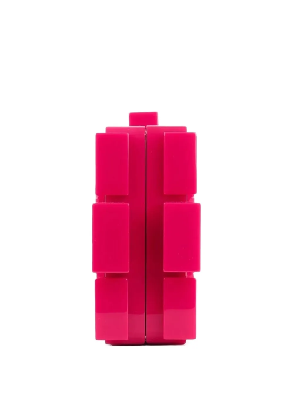 Pre-owned Chanel Lego Brick Minaudière Clutch Bag In Pink