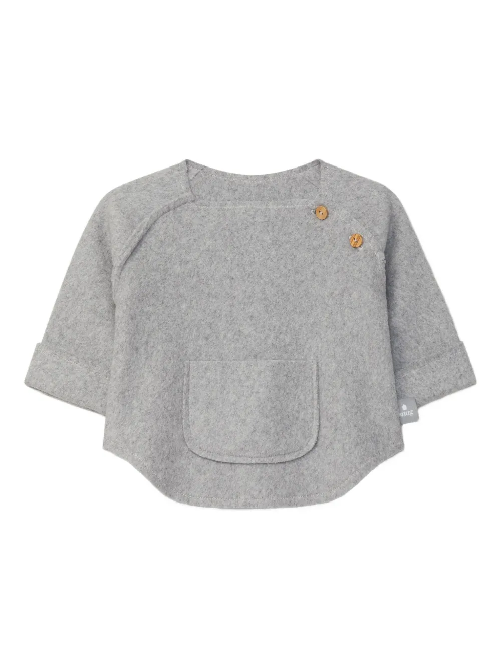 Snug pocket fleece sweater | Grey | Image 1