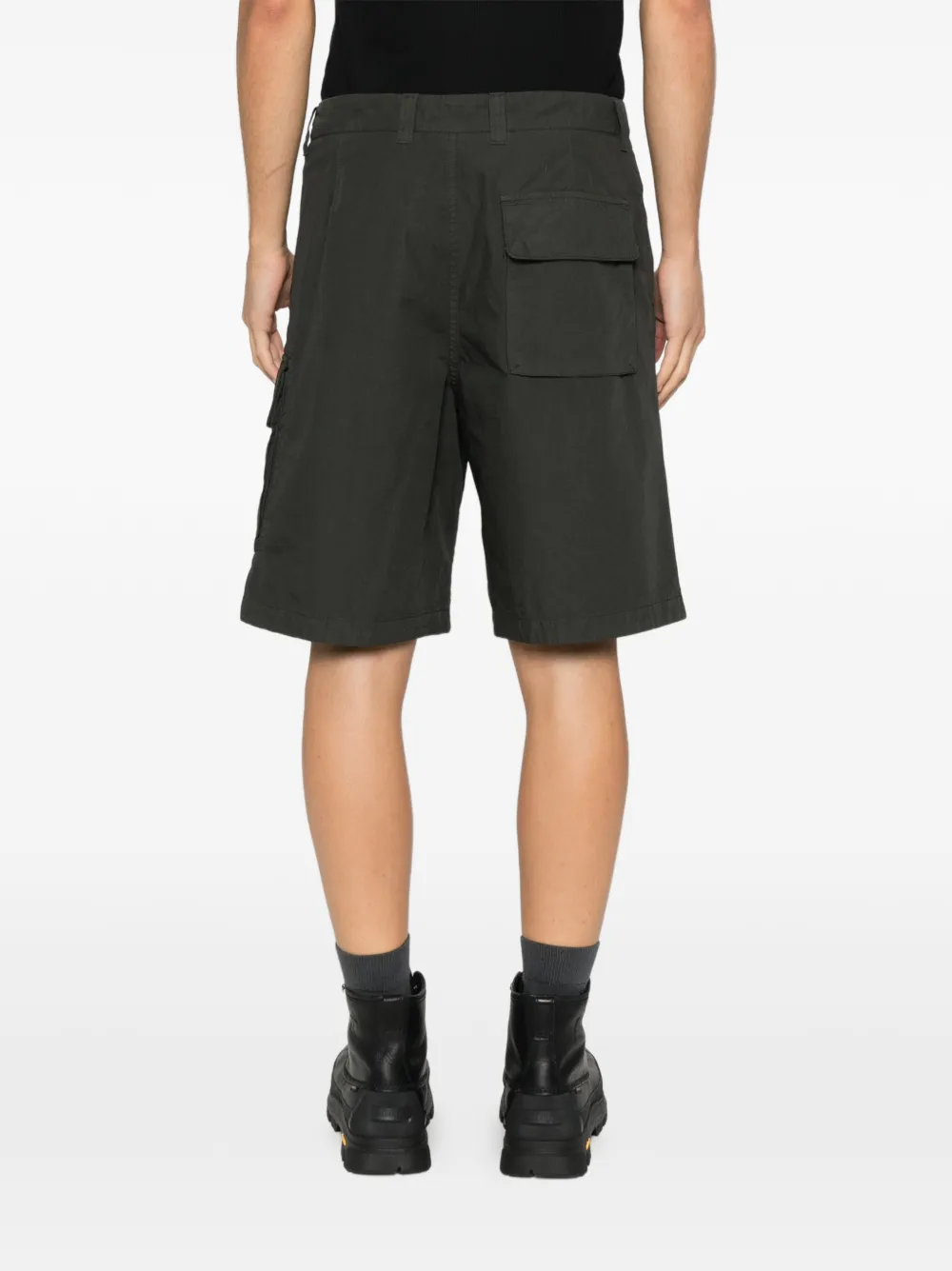 Stone Island cargo-pocket lohgo-patch shorts Groen