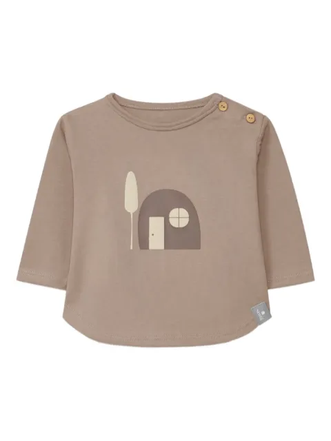 Snug button graphic-detail top