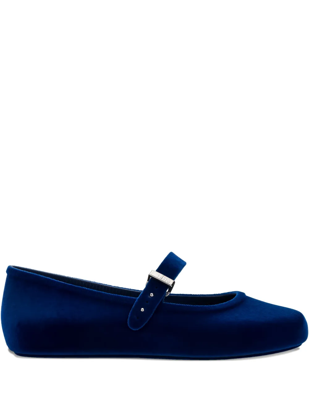 Melissa Velvet Ballerinas In Blue