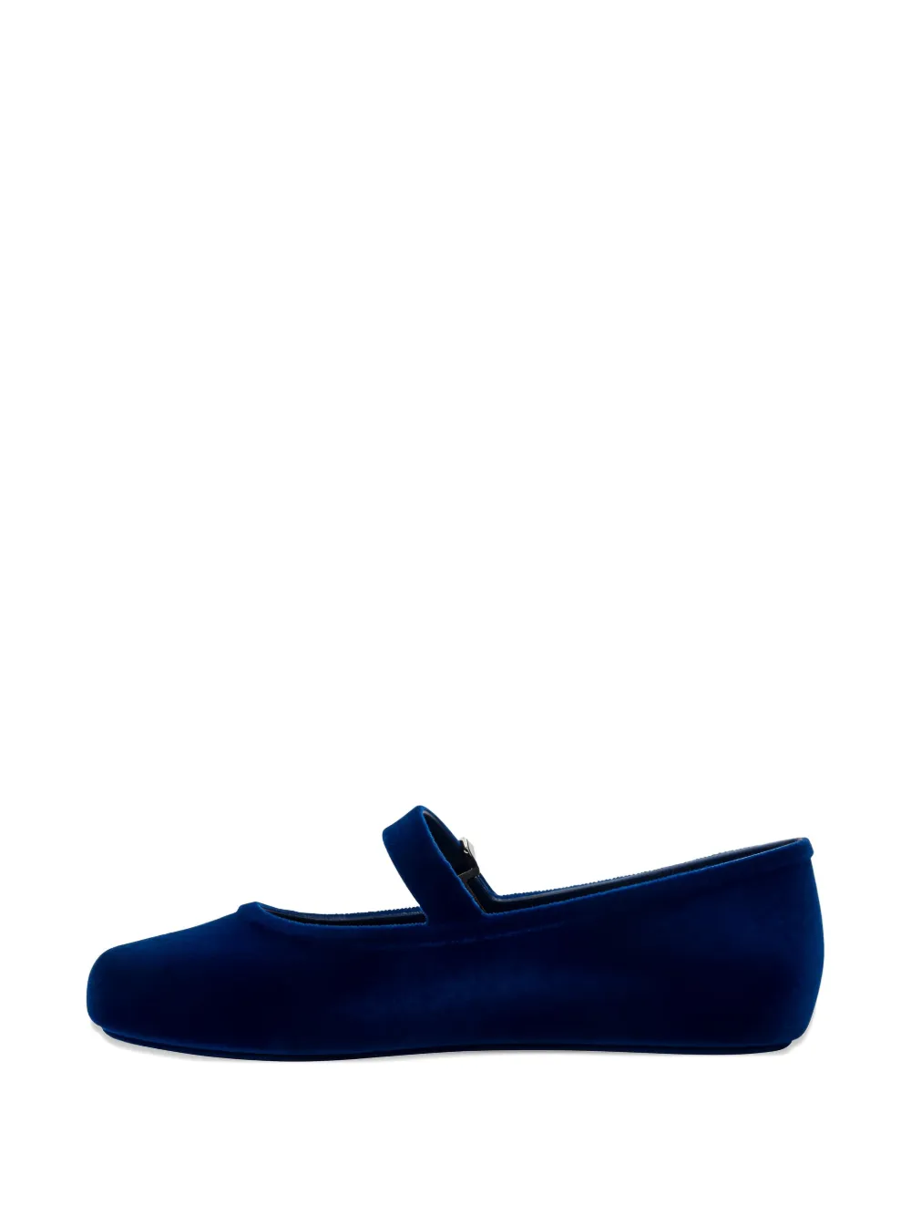 Melissa Velvet Ballerinas In Blue