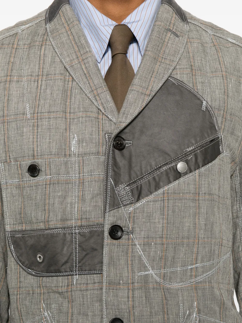 JUNYA WATANABE Pre-owned 2020 Multiple Zip-pockets Jacket In Gray