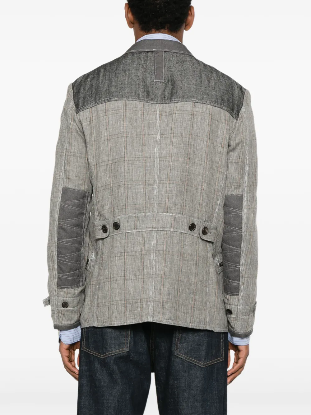 JUNYA WATANABE Pre-owned 2020 Multiple Zip-pockets Jacket In Gray