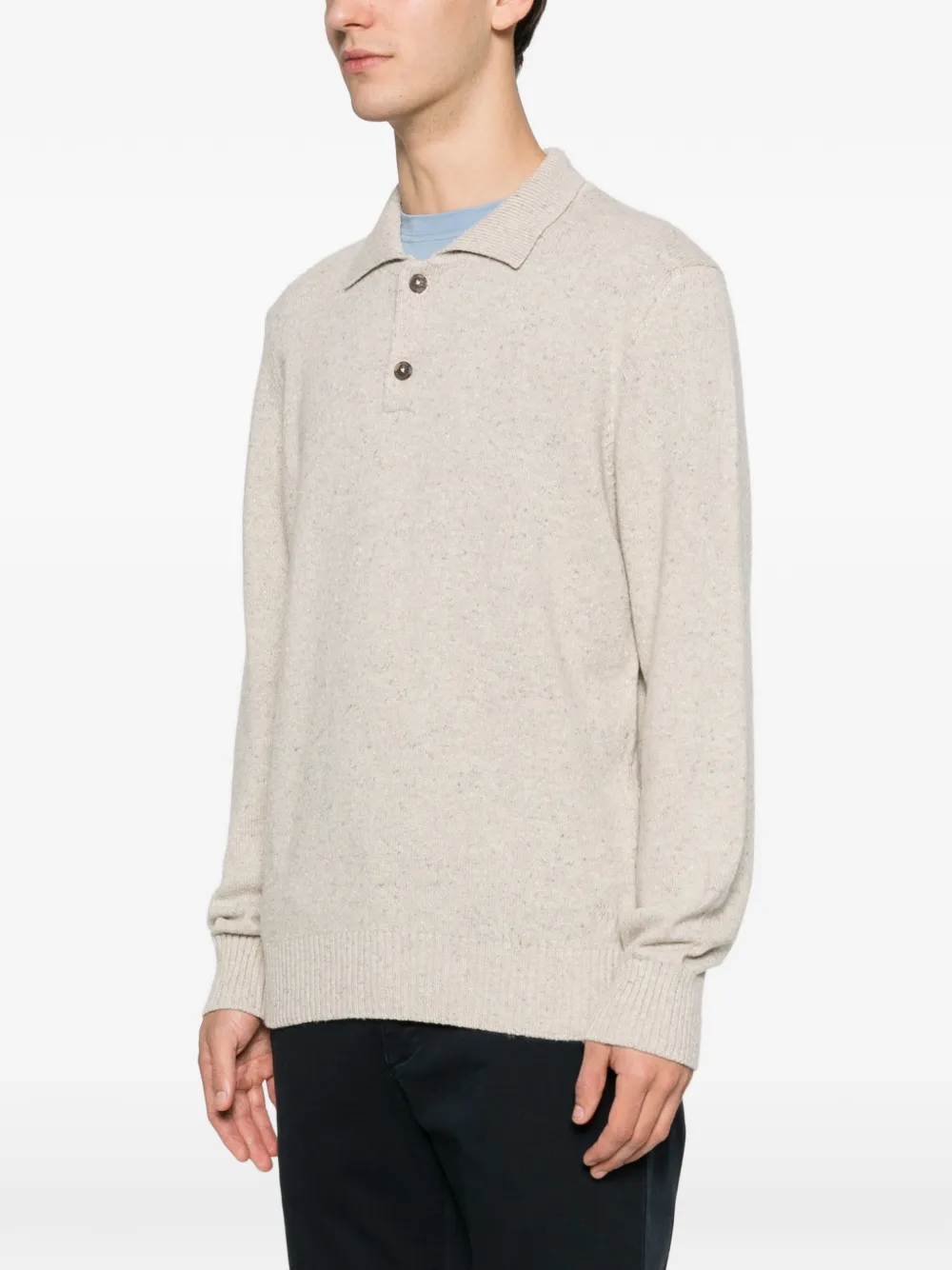 Marc O'polo Long-sleeve Polo Shirt In Neutral